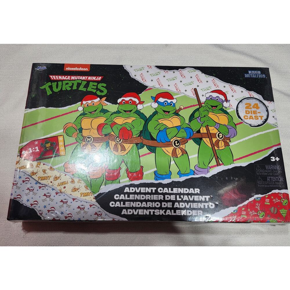 Ninja turtles Christmas Advent calendar 24 Die-cast Nano metalfigs 1:1
